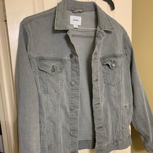 Blue Jean jacket. Light grey. Old Navy. Large
